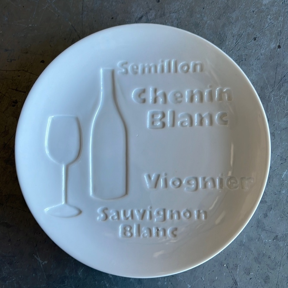 White white themed appetizer plate